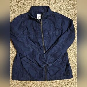 Old Navy Women's Navy Blue Cinch Waist light Jacket